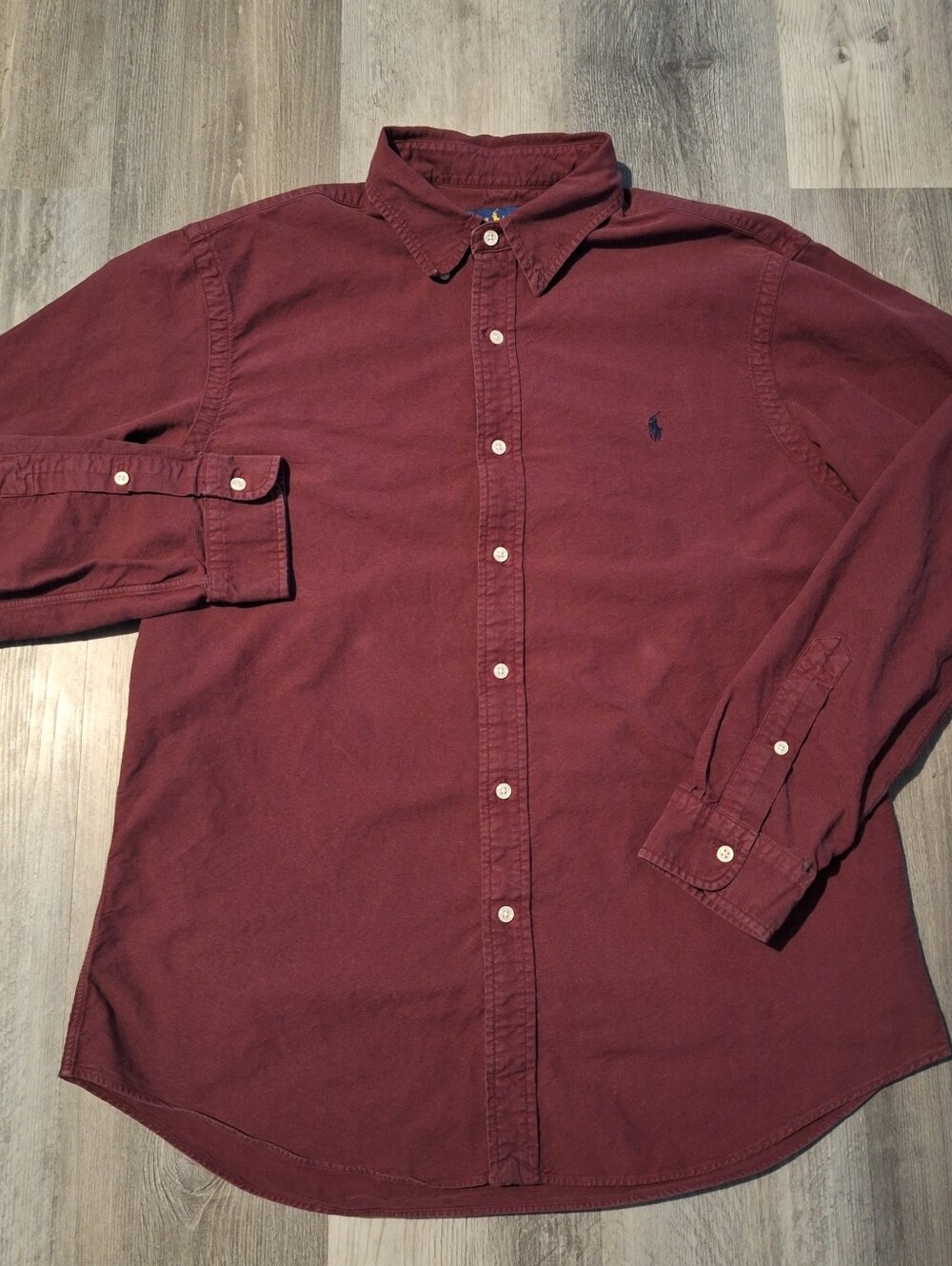 Ralph Lauren Men's Button-Down Shirt in Burgundy
